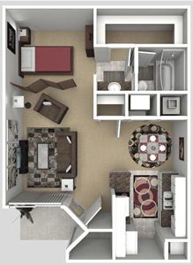 One Bedroom / One Bath-A2